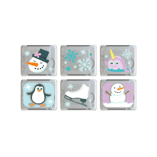 Glo Pals Winter Gift Set 6 Pack Light-Up Bath Cubes