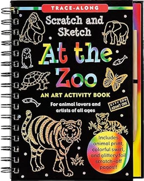 At the Zoo Scratch and Sketch Book