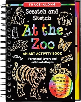 Scratch & Sketch At the Zoo Book