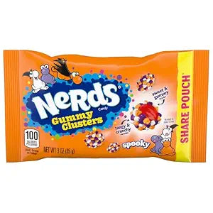 Nerds Spooky Gummy Clusters Halloween Candy 3oz Share Pack