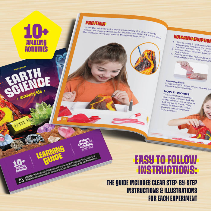Earth Science Kit for Kids - Volcano Tornado Experiments Kit