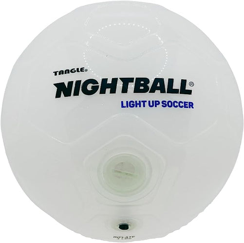 White LED Soccer Ball Inflated