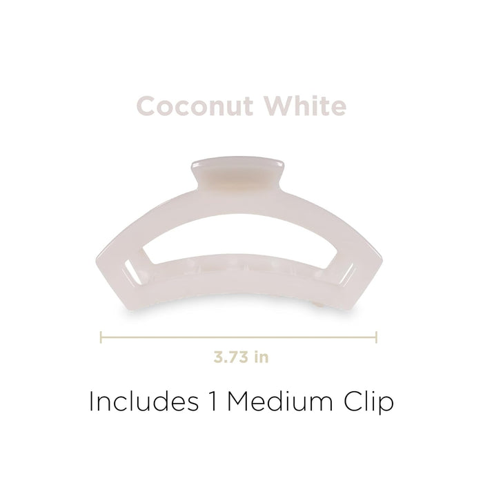 Teleties Medium Open Coconut White Claw Clip