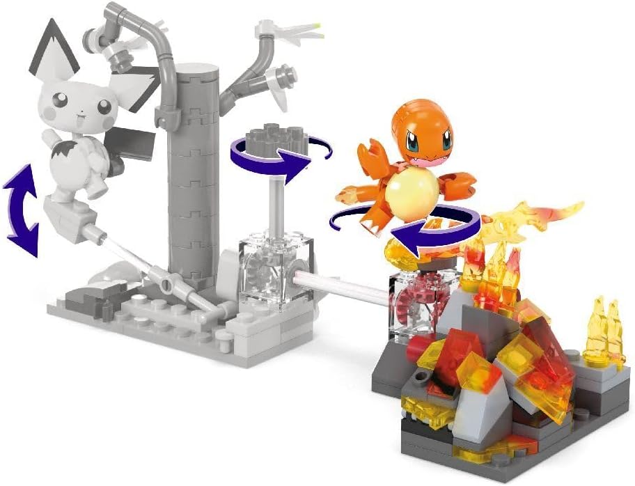 MEGA Pokémon Building Toys Set Charmander’s Fire-Type Spin with 81 Pieces