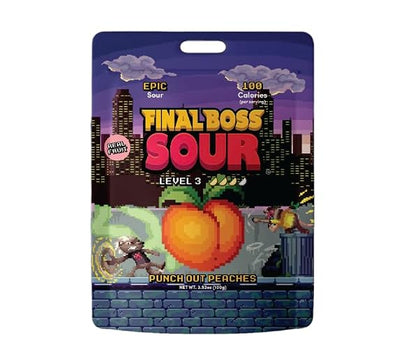 Final Boss Punch-Out Peaches Sour Candy Pack