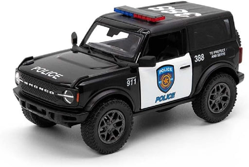 KiNSMART 2022 Ford Bronco Die-Cast Police Model Car 5-Inch