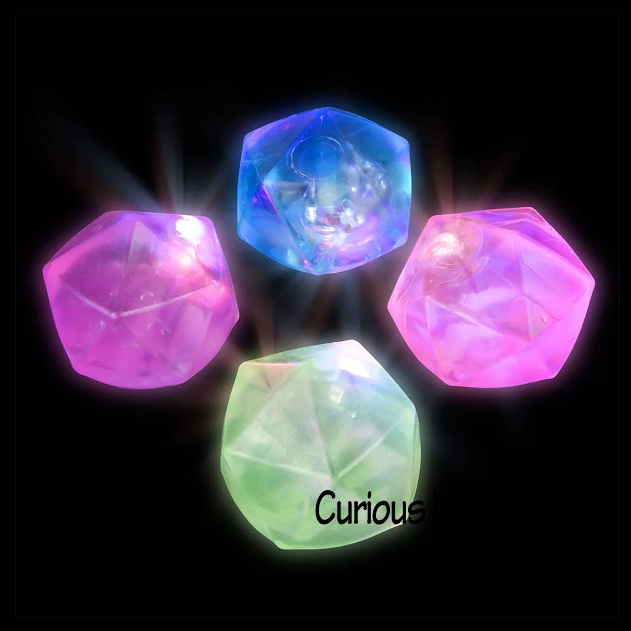 Single Light up Sugar Diamond Shaped Ball - Thick Glue/Gel Syrup