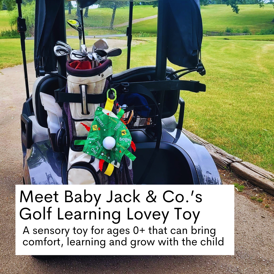 Golf Crinkle Square Bag Tag Stroller Toy 10