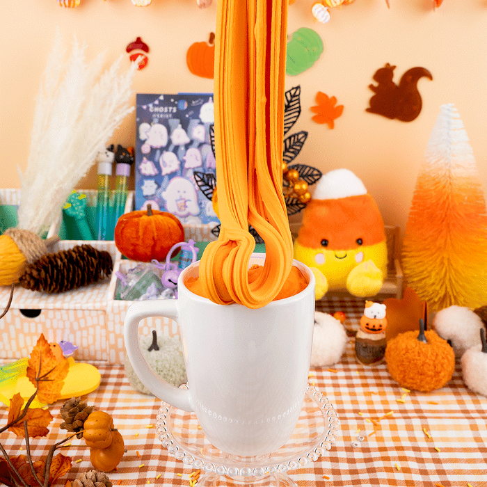 Pumpkin Spice Catpuccino Butter Signature Dome™ Kawaii Slime