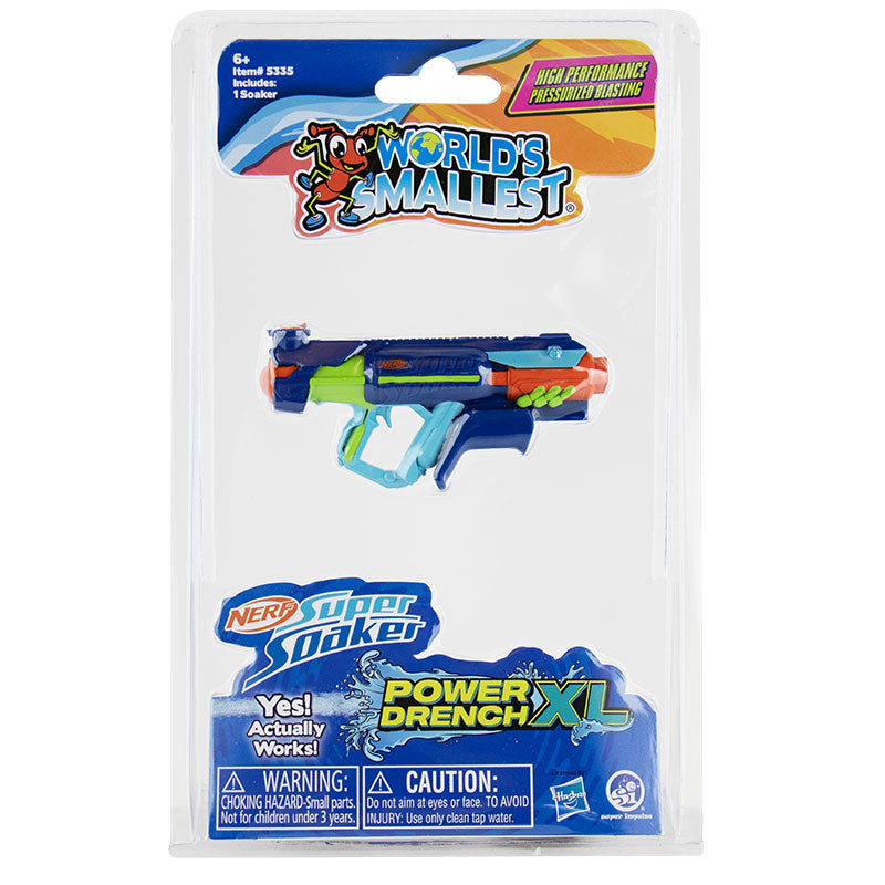 World's Smallest Nerf Super Soaker Power Drench XL Mini Blaster