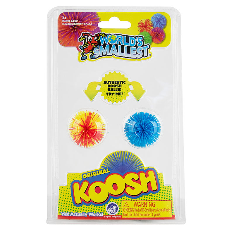 World's Smallest Koosh 2-Pack Miniature Fidget Toy