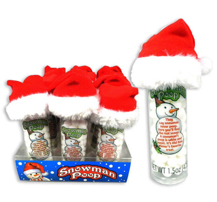 CandyRific Snowman Poop Santa Hat Christmas Candy 1.5 oz 12-Count