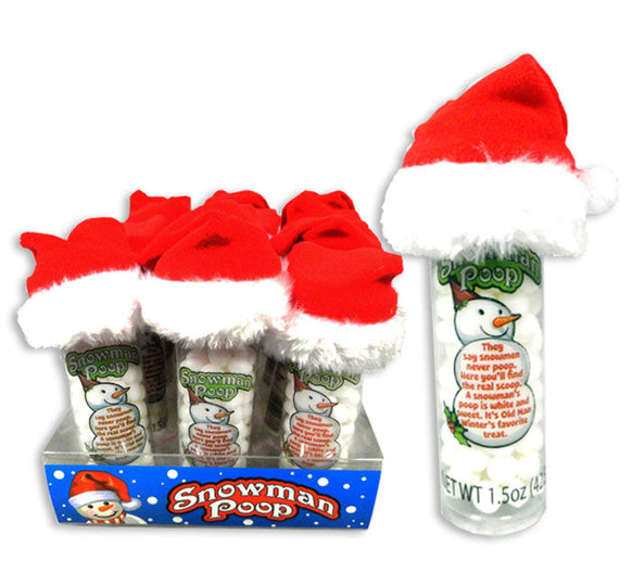 CandyRific Snowman Poop Santa Hat Christmas Candy 1.5 oz 12-Count