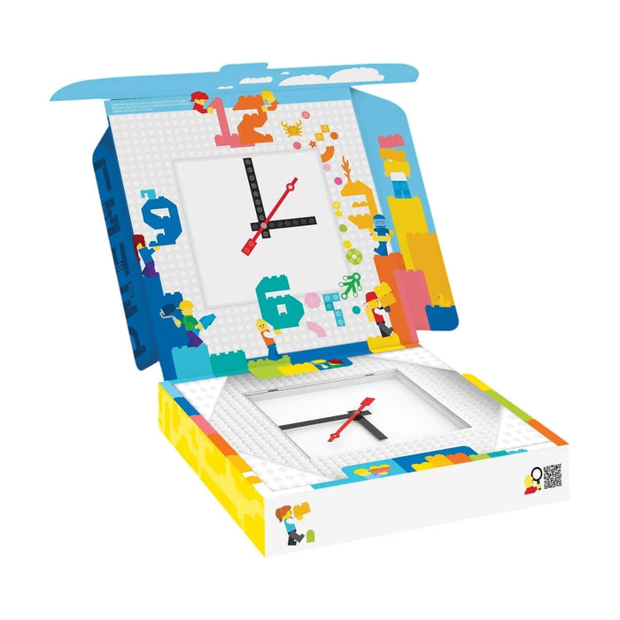 IQHK LEGO Time MOC 6x24 Wall Clock White 53771