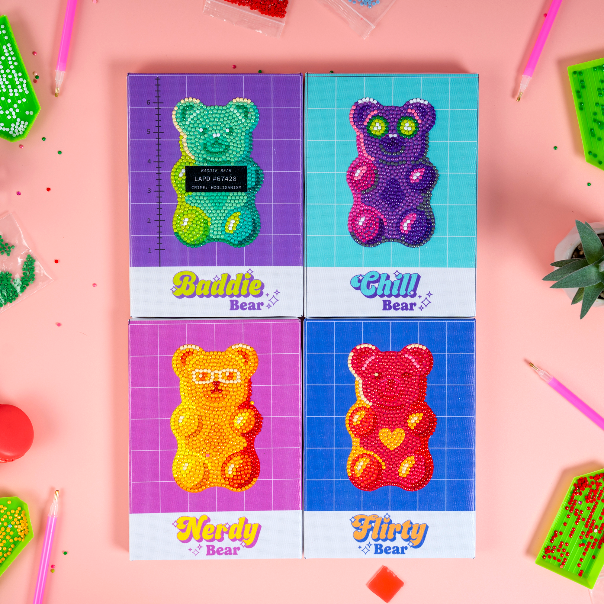 PixelPop™ Diamond Art — Girls’ Night Edition — Bearsona