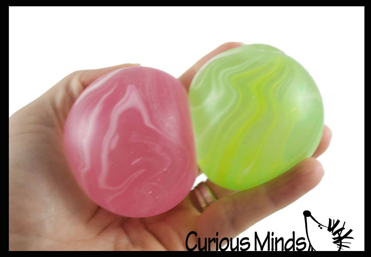 Single Marble Sugar Ball - Thick Glue/Gel Stretch Ball - Squishy