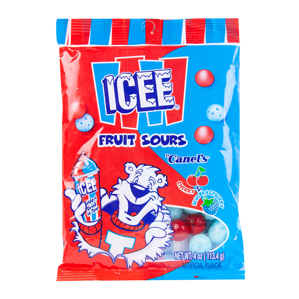ICEE Cherry & Blue Raspberry Fruit Sours 4 oz — Learning Express Gifts