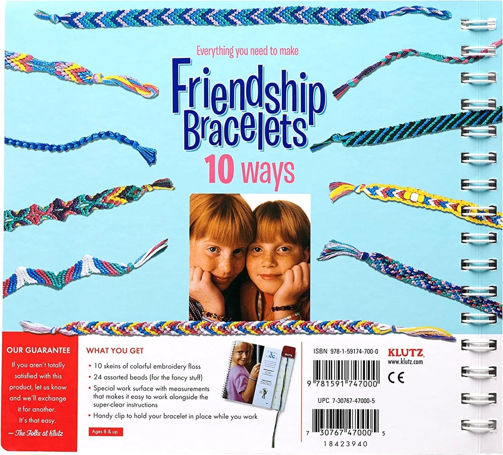 Klutz Friendship Bracelets DIY Craft Kit with Instruction Book