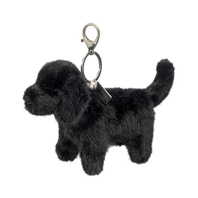 Douglas Jet Black Lab Plush Toy Bag Charm
