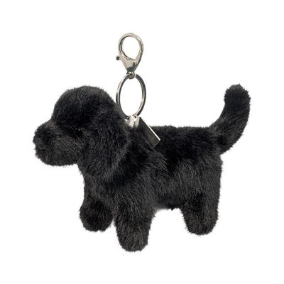 Douglas Jet Black Lab Plush Toy Bag Charm
