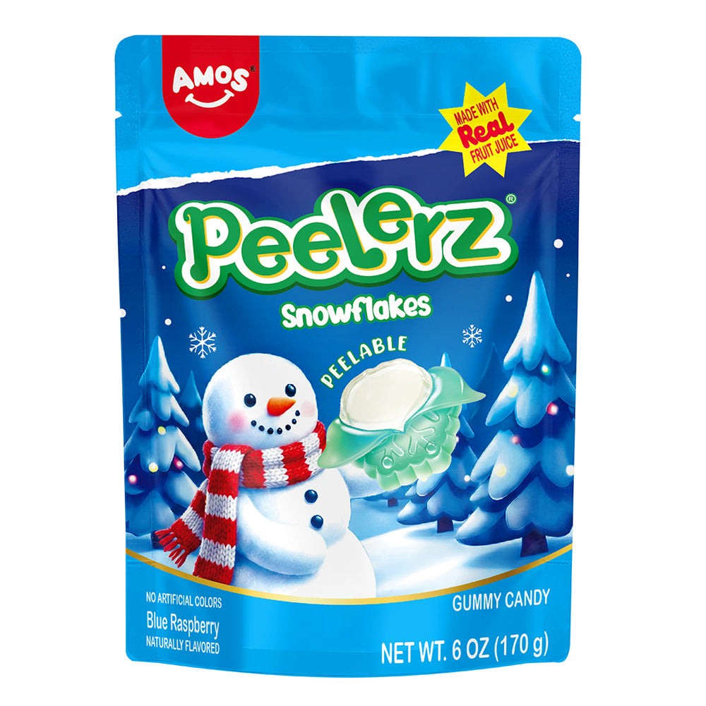PEELERZ Gummy Sour Snowflakes 6 oz Bag