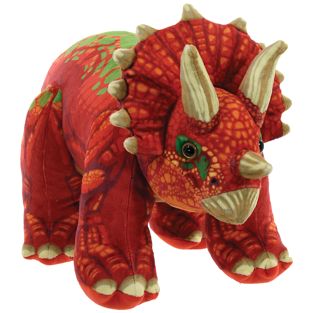 Iscream Triceratops Fleece Stuffed Animal Soft Plush Dinosaur Toy