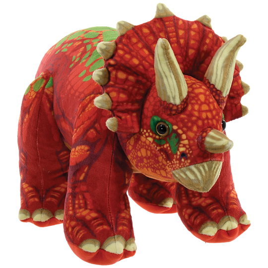 Iscream Triceratops Fleece Stuffed Animal Soft Plush Dinosaur Toy
