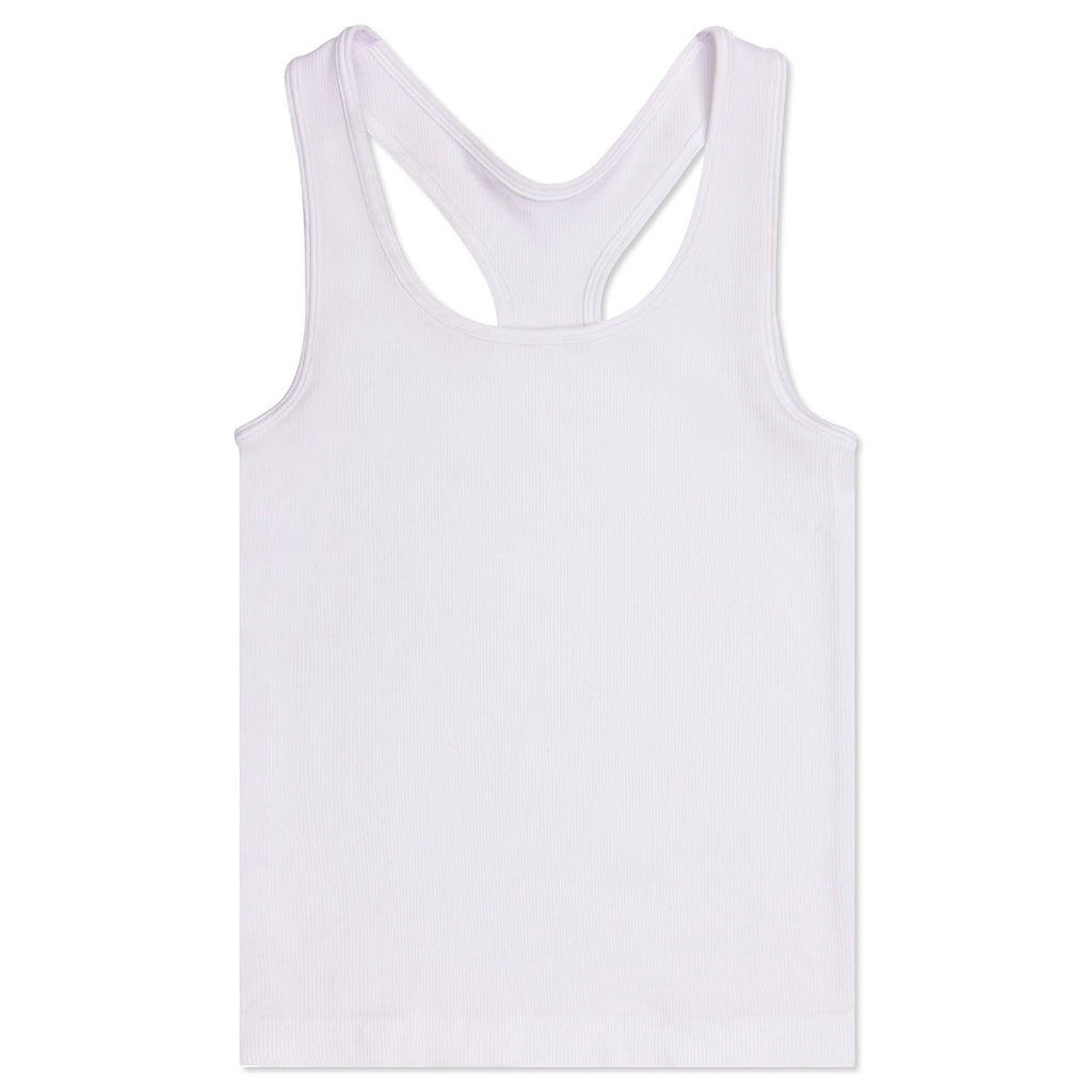 Iscream White Ribbed Racerback Tank Top for Youth