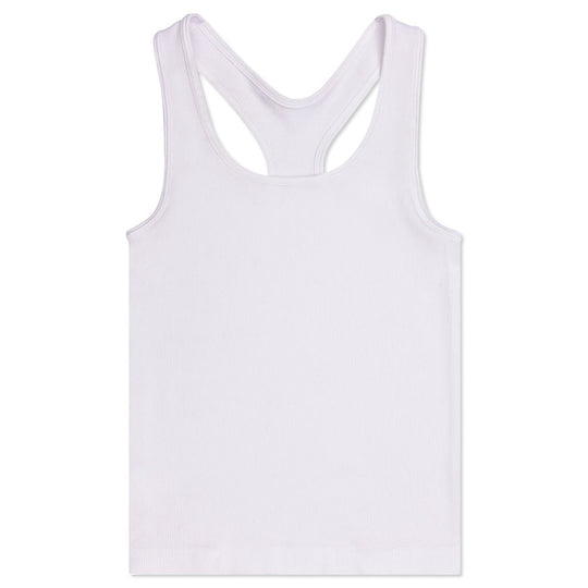 Iscream White Ribbed Racerback Tank Top for Youth