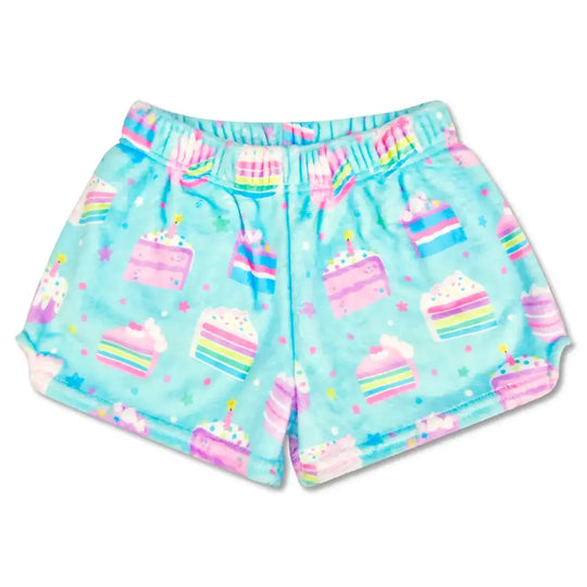 Iscream Piece of Cake Kids' Plush Shorts Cupcake Print