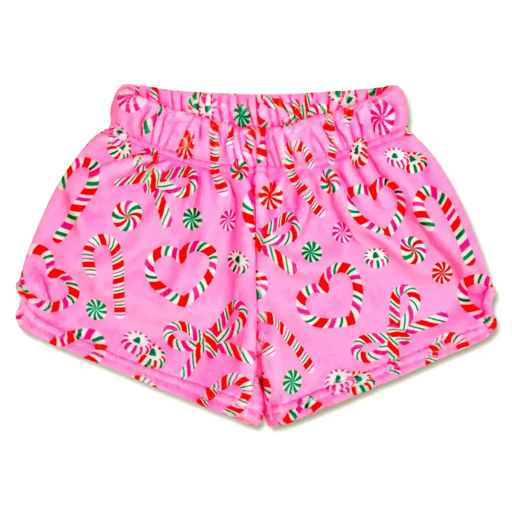 Merry Mints Plush Shorts - Small