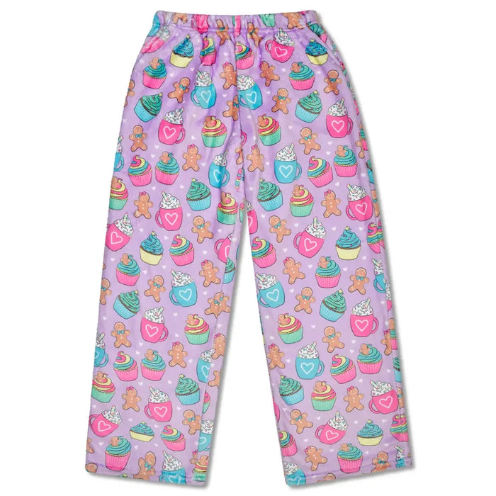 Gingerbread Cafe Plush Pants - Small