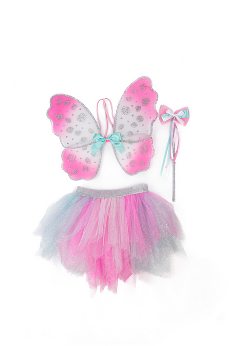 Think Mint Pink Skirt, Wings & Wand - Size 4-6