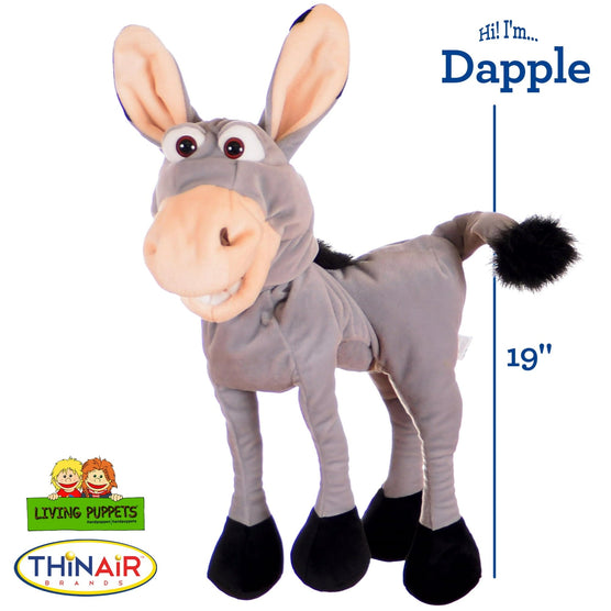Living Puppets 19-Inch Plush Donkey Hand Puppet