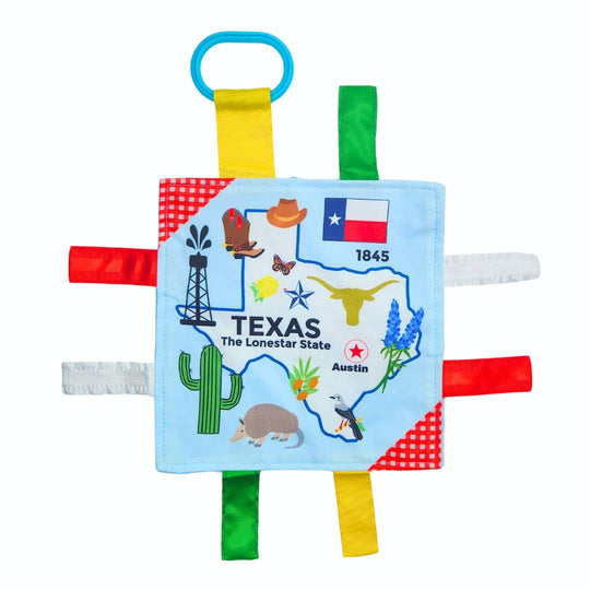 Texas Crinkle Tag Square Infant toy