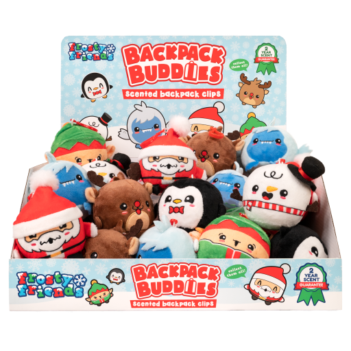 Scentco Frosty Friends Scented Plush Backpack Buddy 4-Inch