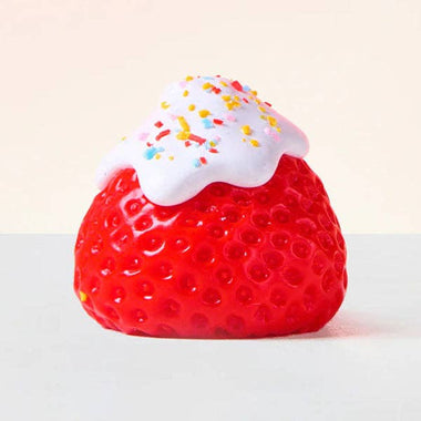 SqueezeSquad Taba Deluxe Premium Silicone Squishy Fidget Toy - Strawberry