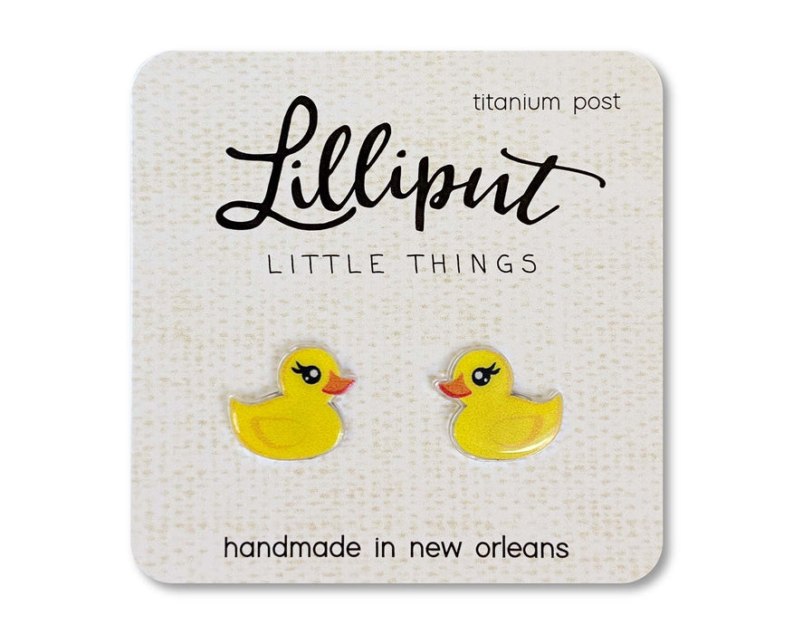 Lilliput Rubber Duck Earrings