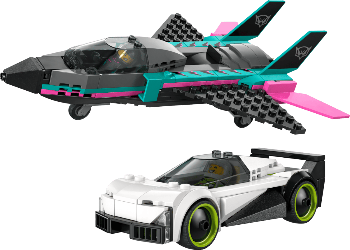 LEGO  CITY Jet vs Car