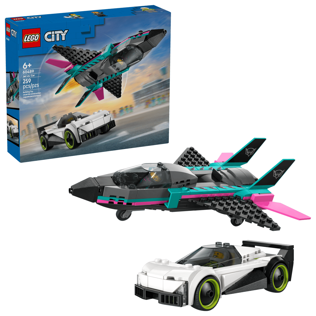 LEGO  CITY Jet vs Car