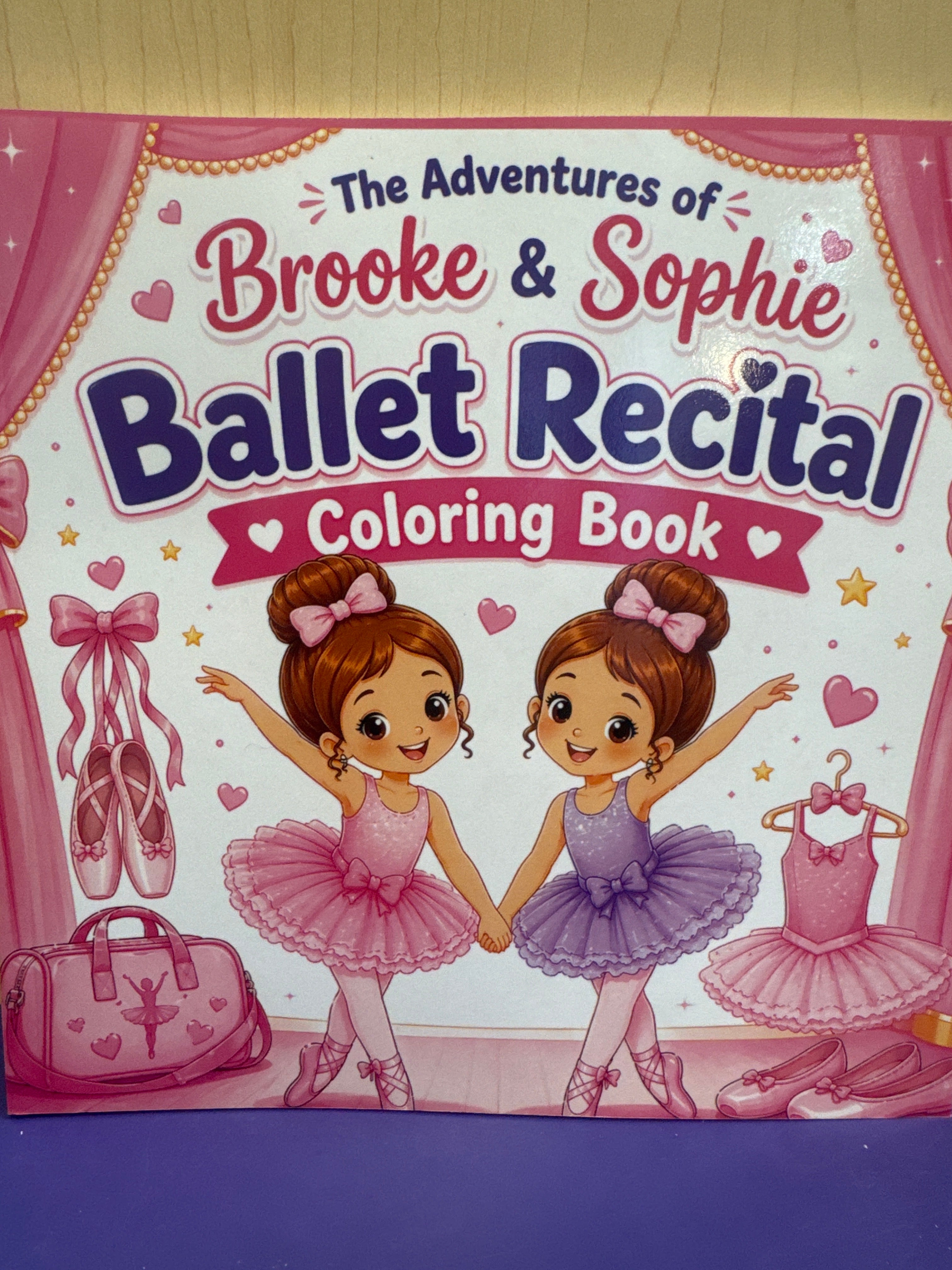 Brooke & Sophie Ballet Recital Coloring Book