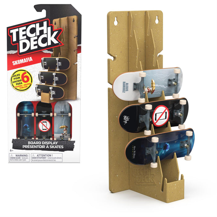 Tech Deck Fingerboard Display Stand and Skateboard Wall Mount Assortment