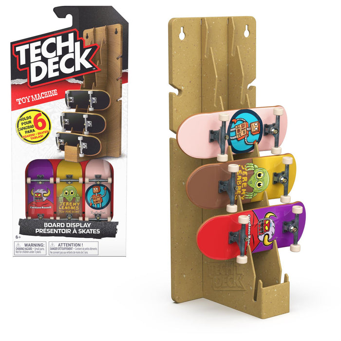 Tech Deck Fingerboard Display Stand and Skateboard Wall Mount Assortment