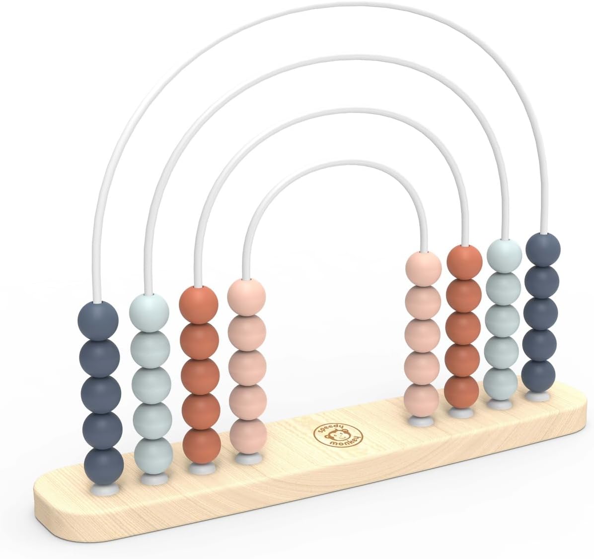 Speedy Monkey Wooden Roller Abacus Toy for Early Learning