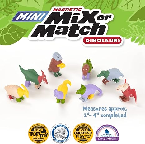 Mix or Match Dinosaur Deluxe Magnetic Building Set