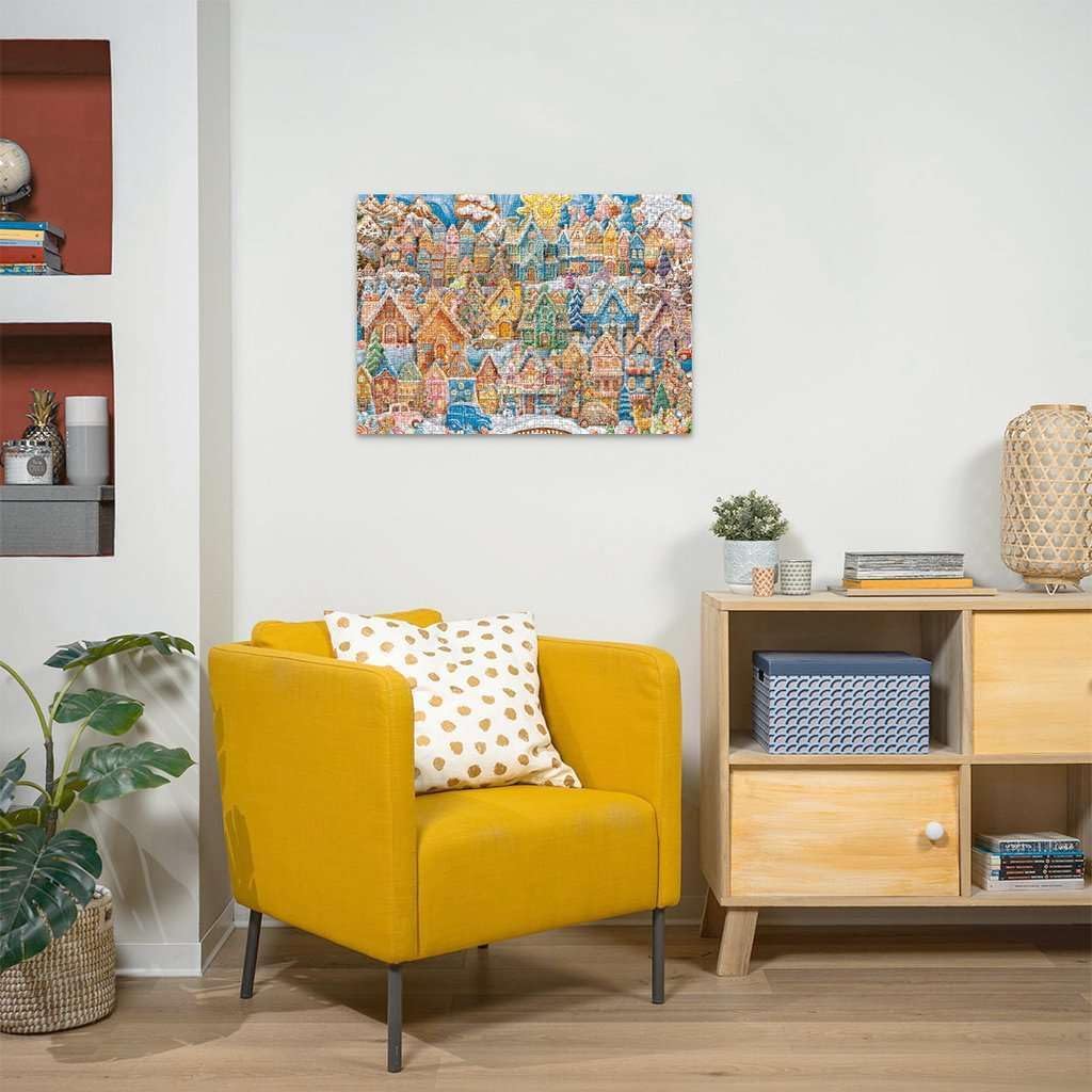 Ravensburger Christmas Cookie Village 1000-Piece Jigsaw Puzzle - Premium Holiday Fun