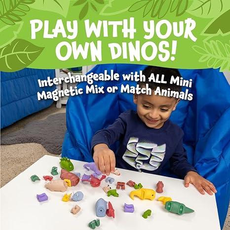 Mix or Match Dinosaur Deluxe Magnetic Building Set