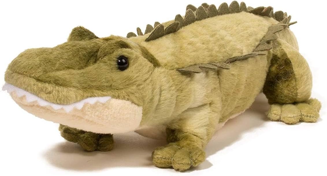 Douglas Stream Line Alligator Plush Stuffed Animal 15-Inch Green