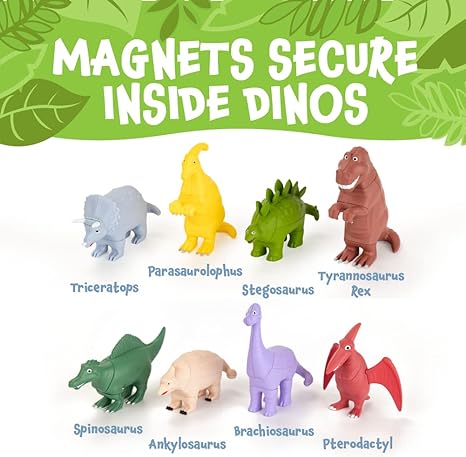 Mix or Match Dinosaur Deluxe Magnetic Building Set