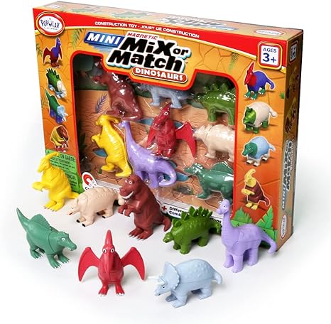 Mix or Match Dinosaur Deluxe Magnetic Building Set